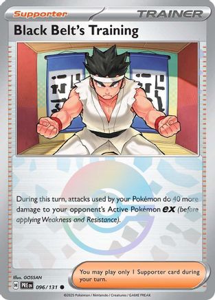 SV: Prismatic Evolutions Black Belt's Training - 096/131 (Poke Ball Pattern) #096