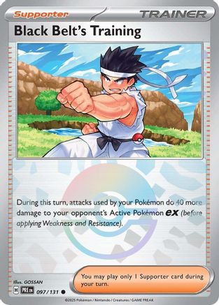 SV: Prismatic Evolutions Black Belt's Training - 097/131 (Poke Ball Pattern) #097