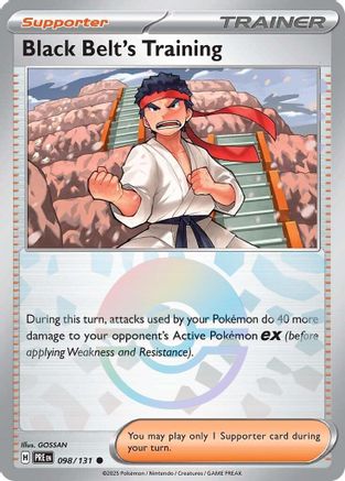 SV: Prismatic Evolutions Black Belt's Training - 098/131 (Poke Ball Pattern) #098