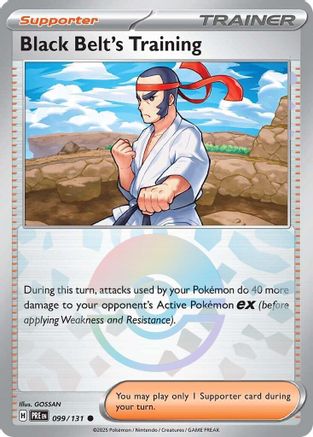 SV: Prismatic Evolutions Black Belt's Training - 099/131 (Poke Ball Pattern) #099