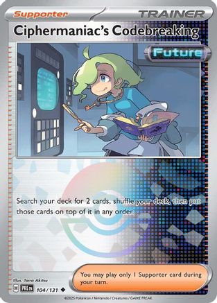 SV: Prismatic Evolutions Ciphermaniac's Codebreaking (Poke Ball Pattern) #104