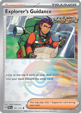 SV: Prismatic Evolutions Explorer's Guidance (Poke Ball Pattern) #107