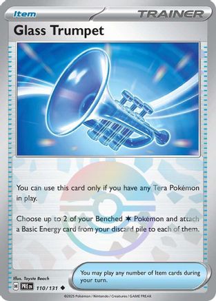 SV: Prismatic Evolutions Glass Trumpet (Poke Ball Pattern) #110