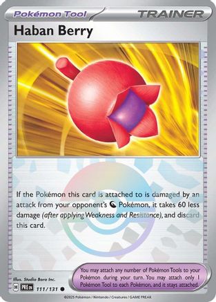 SV: Prismatic Evolutions Haban Berry (Poke Ball Pattern) #111