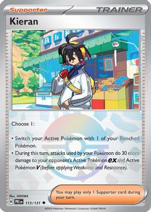 SV: Prismatic Evolutions Kieran - 113/131 (Poke Ball Pattern) #113