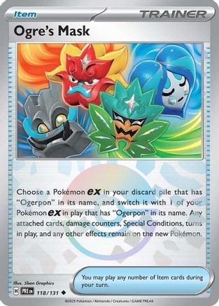 SV: Prismatic Evolutions Ogre's Mask (Poke Ball Pattern) #118
