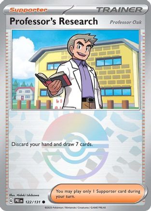 SV: Prismatic Evolutions Professor's Research [Professor Oak] (Poke Ball Pattern) #122
