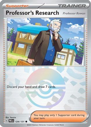 SV: Prismatic Evolutions Professor's Research [Professor Rowan] (Poke Ball Pattern) #124