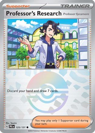 SV: Prismatic Evolutions Professor's Research [Professor Sycamore] (Poke Ball Pattern) #125