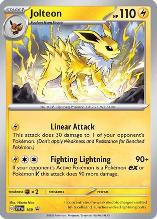 SV: Scarlet & Violet Promo Cards Jolteon #169