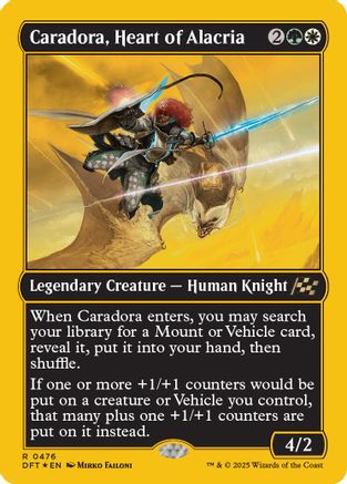 Caradora, Heart of Alacria (First-Place Foil)