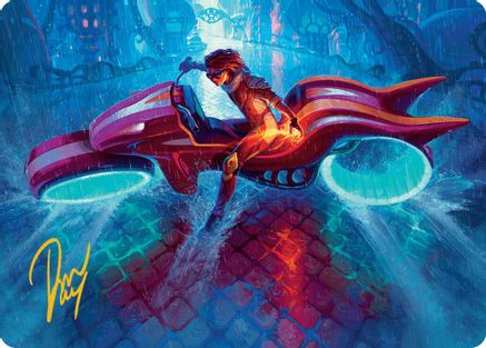 Chandra, Spark Hunter Art Card (Gold-Stamped Signature)