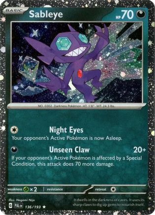 Miscellaneous Cards & Products Sableye (Cosmos Holo) #136