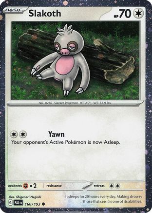 Miscellaneous Cards & Products Slakoth (Cosmos Holo) #160