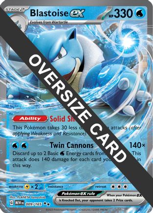 Jumbo Cards Blastoise ex #009