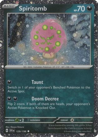 Miscellaneous Cards & Products Spiritomb - 129/198 (Cosmos Holo) #129