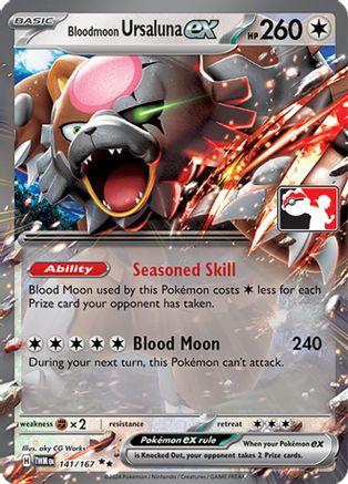 Prize Pack Series Cards Bloodmoon Ursaluna ex #141