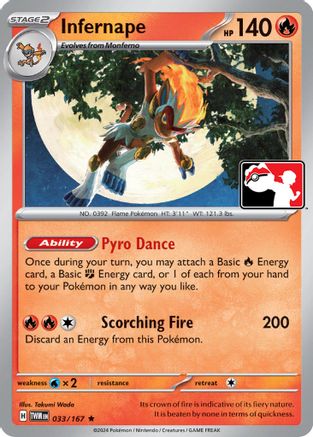 Prize Pack Series Cards Infernape #033