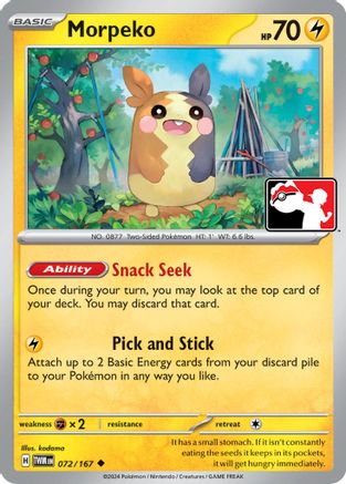Prize Pack Series Cards Morpeko - 072-167 #072