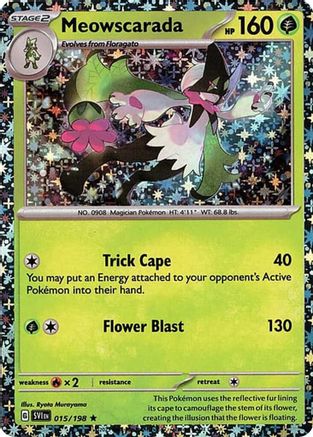Meowscarada - 015/198 (Sparkle Holo) Miscellaneous Cards & Products
