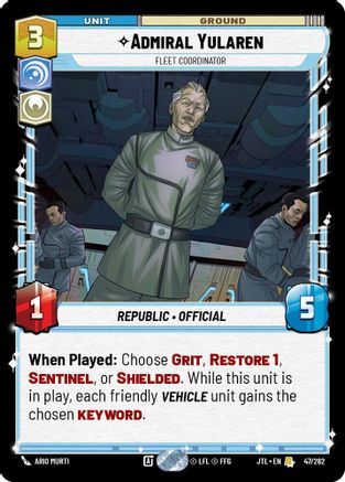Admiral Yularen - Fleet Coordinator