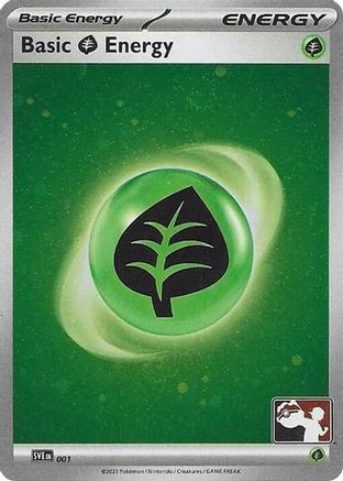 Prize Pack Series Cards Basic Grass Energy - 001 (Cosmos Holo) #001