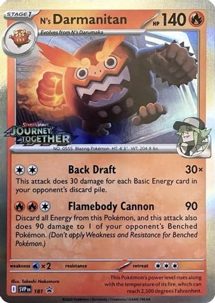 SV: Scarlet & Violet Promo Cards N's Darmanitan - 181 (Prerelease) #181