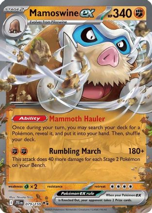 SV09: Journey Together Mamoswine ex #079