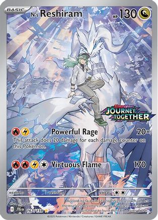 Miscellaneous Cards & Products N's Reshiram - 167/159 (Journey Together Stamped) #167
