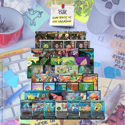 Secret Lair Bundle Our Boss is on Vacation Superdrop Desk Fort Made ofs