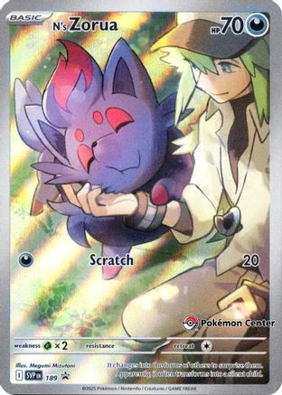 SV: Scarlet & Violet Promo Cards N's Zorua - 189 (Pokemon Center Exclusive) #189