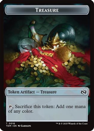 Treasure // Zombie Druid Double-Sided Token - DUPLICATE CARD
