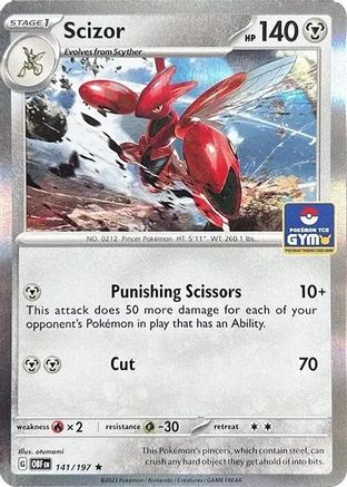 Miscellaneous Cards & Products Scizor - 141/197 (Pokemon Gym Promo) #141