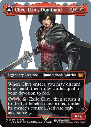 Clive, Ifrit's Dominant (Borderless) (Surge Foil) (0530)