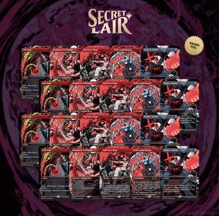 Secret Lair Bundle vroooOOOMMMMMM Raised Foil Playset