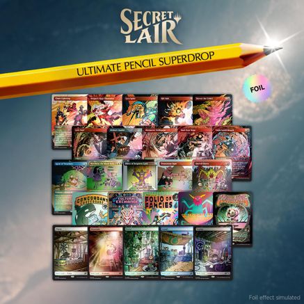 Secret Lair Bundle The Ultimate Pencil Rainbow Foil