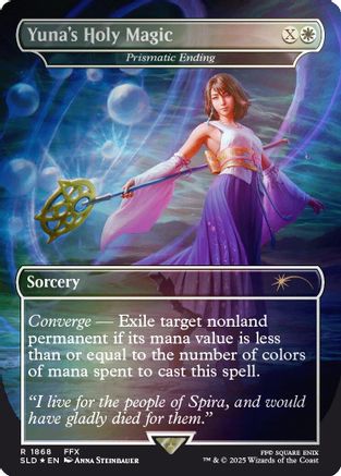 Yuna's Holy Magic - Prismatic Ending (Rainbow Foil)