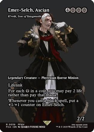 Emet-Selch, Ascian - K'rrik, Son of Yawgmoth (Showcase)