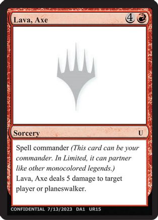 Lava, Axe