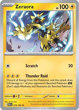SV10: Destined Rivals Zeraora #078