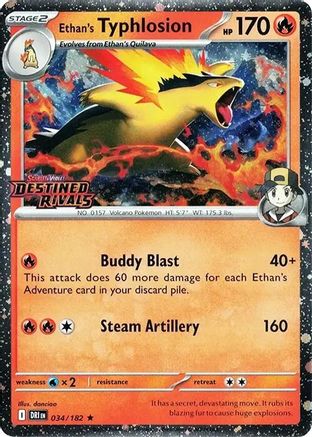 Miscellaneous Cards & Products Ethan's Typhlosion (Prerelease) #034