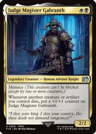 FINAL FANTASY Judge Magister Gabranth #230