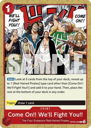 Come On!! We'll Fight You!!