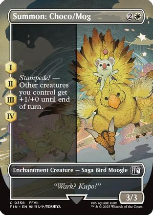 FINAL FANTASY Summon: Choco/Mog (Borderless) #358