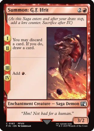 FINAL FANTASY Summon: G.F. Ifrit #163