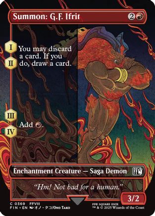 FINAL FANTASY Summon: G.F. Ifrit (Borderless) #369