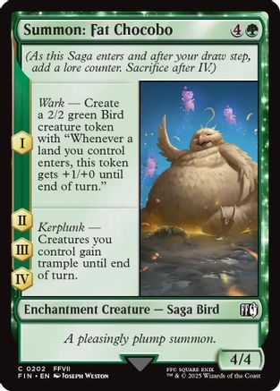 FINAL FANTASY Summon: Fat Chocobo #202