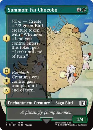 FINAL FANTASY Summon: Fat Chocobo (Borderless) #371