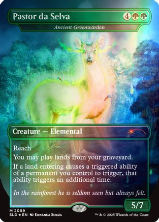 Pastor da Selva - Ancient Greenwarden (Rainbow Foil)