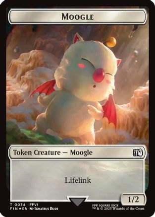 FINAL FANTASY Moogle (0034) // Treasure (0036) Double-Sided Token (Surge Foil) #34